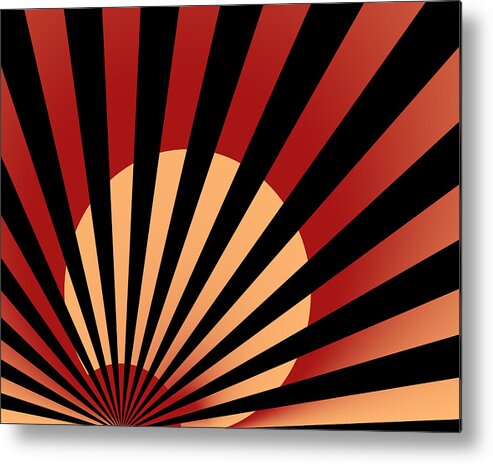 Vic Eberly Metal Print featuring the digital art Rising Sun 3 by Vic Eberly