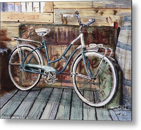 Vintage Metal Print featuring the painting Roadmaster Bicycle by Joey Agbayani
