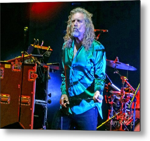 Robert Plant And The Sensational Space Shifters Us Tour 2015 Metal Print featuring the photograph Robert Plant and the Sensational Space Shifters.7 by Tanya Filichkin