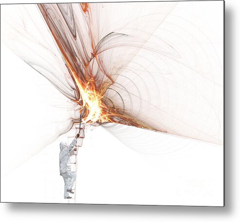 Rocket Metal Print featuring the photograph Rocket Propulsion Ignition by Jan Piller