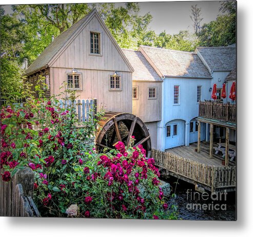 Roses Metal Print featuring the photograph Roses at the Plimoth Grist Mill by Janice Drew