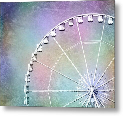 Ferris Wheel Metal Print featuring the photograph Roue de Paris - Ferris Wheel in Paris by Melanie Alexandra Price
