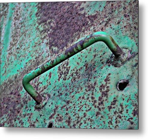 Rust Metal Print featuring the photograph Rust and Paint - photography by Ann Powell