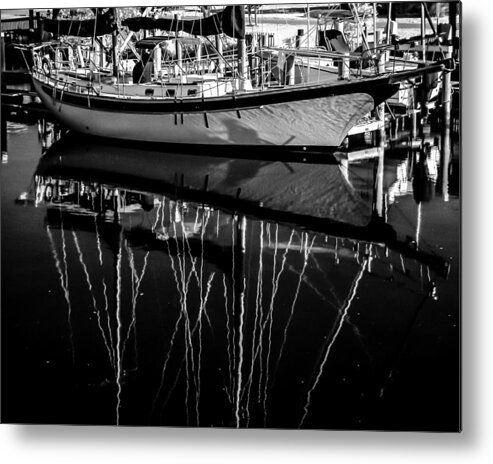 Boat Metal Print featuring the photograph Sailboat 06 by Hayden Hammond