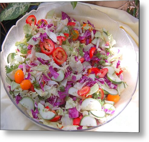 Salad Metal Print featuring the photograph Salad by Mia Alexander