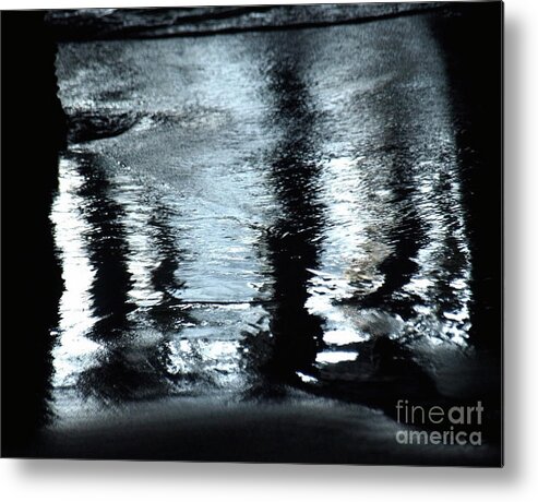 Water Reflection Metal Print featuring the photograph SantaMonicareflection by Mary Kobet