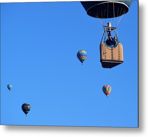 Hot Air Balloons Metal Print featuring the photograph Share The Air by John Glass