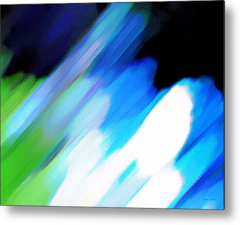Abstract Metal Print featuring the painting Sivilia 10 Abstract by Donna Corless