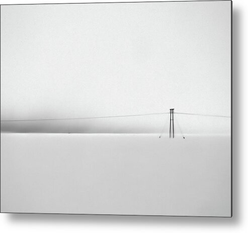 Iceland Metal Print featuring the photograph Snowstorm in Iceland by Winnie Chrzanowski