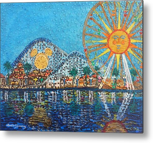 California Adventure Metal Print featuring the painting So Cal Adventure by Amelie Simmons