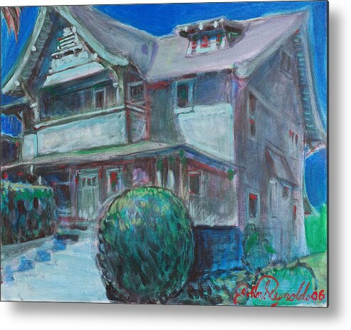 So Cal Home Metal Print featuring the painting So Cal House by John Reynolds