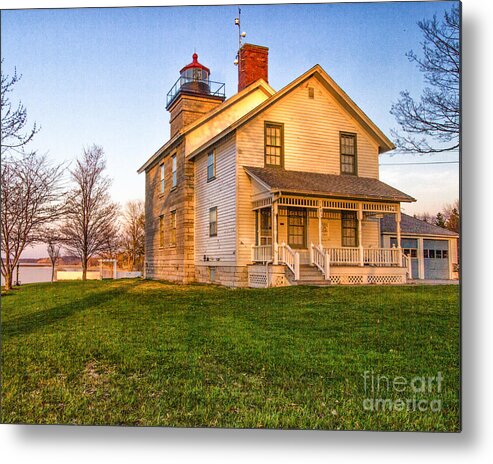 Lighthouse Metal Print featuring the photograph Sodus Point Lighthouse and Museum by Rod Best