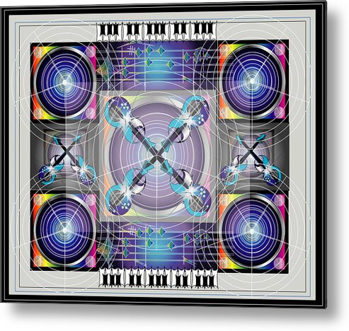  Metal Print featuring the digital art Sound by George Pasini