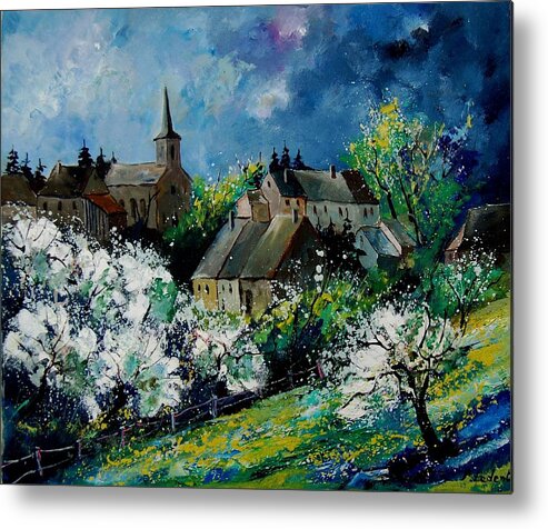 Spring Metal Print featuring the painting Spring In Fays Famenne by Pol Ledent