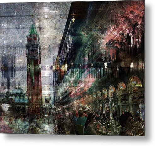 St. Marks Square Metal Print featuring the digital art St. Marks Square by Looking Glass Images