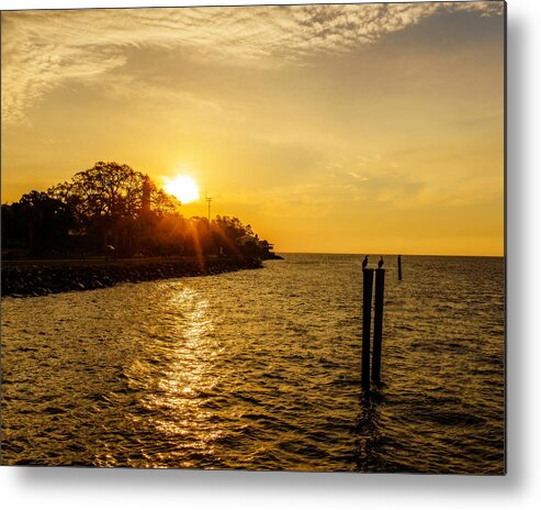 Landscape Metal Print featuring the photograph St. Simons Serenity by Chris Bordeleau