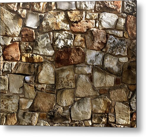 Stone Metal Print featuring the digital art Stones by Kevin Middleton
