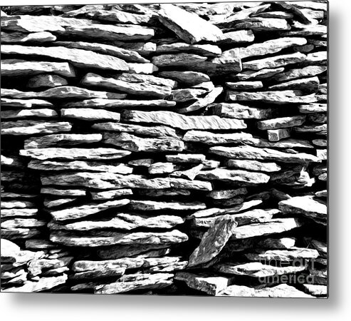 Stone Metal Print featuring the photograph Stonework by Evgeniy Lankin
