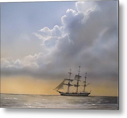 Stormy Sky Metal Print featuring the painting Storm Sky by Tim Johnson