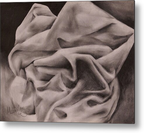 Pencil Drawing Metal Print featuring the drawing Study In Balance by Michael Lang