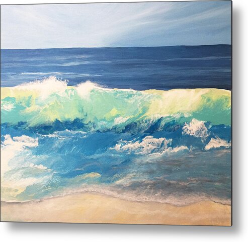 Ocean Metal Print featuring the painting Summer Vacation by Linda Bailey