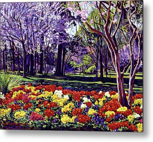 Spring Metal Print featuring the painting Sunday In the Park by David Lloyd Glover