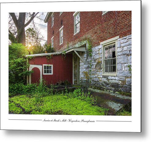 Historic Metal Print featuring the photograph Sunrise at Shank's Mill by Andy Smetzer