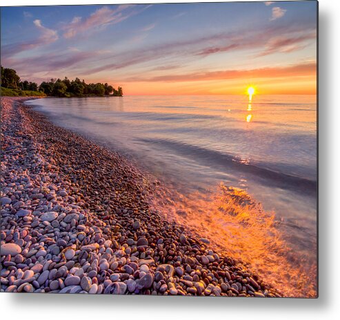 Oswego Metal Print featuring the photograph Sunset at The Loop by Rod Best