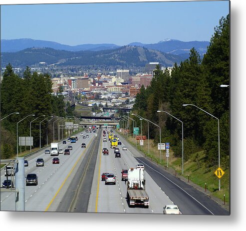 Spokane Metal Print featuring the photograph Sunset Hill Leading in to Spokane by Ben Upham III