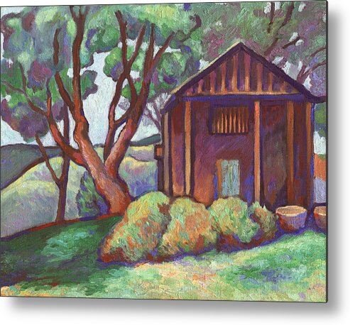 Sutter Hill Metal Print featuring the painting Sutter Hill by Linda Ruiz-Lozito
