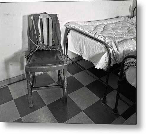 The Art Of Welfare Metal Print featuring the photograph The Art of Welfare. Bed chair. by Elena Perelman