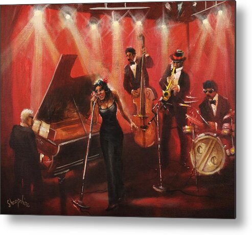 Cotton Club Metal Print featuring the painting The Cotton Club by Tom Shropshire