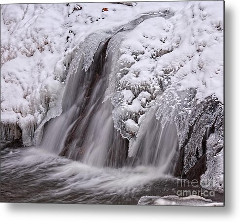 Frozen Waterfall Metal Print featuring the photograph The Crystal Falls by Jim Garrison