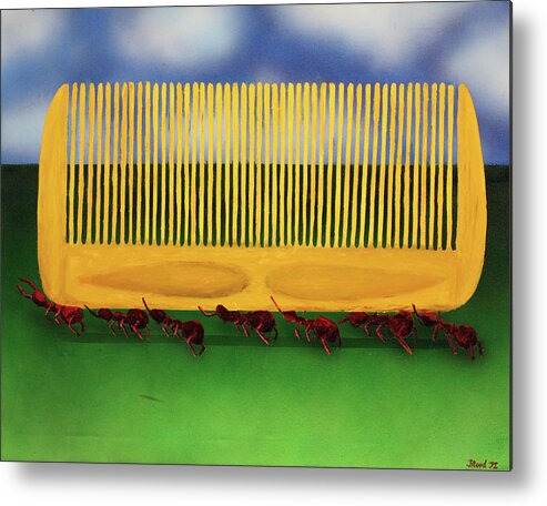 Surrealism Metal Print featuring the painting The Great Escape by Thomas Blood