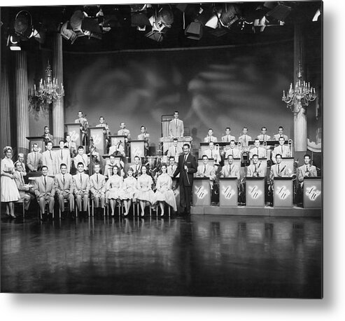 1950s Metal Print featuring the photograph The Lawrence Welk Show by Underwood Archives