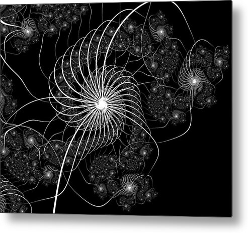 Vic Eberly Metal Print featuring the digital art The Night Has a Thousand Eyes by Vic Eberly