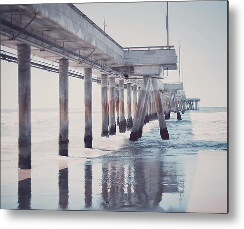 Photograph Metal Print featuring the photograph The Pier by Nastasia Cook