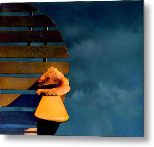Joe Hoover Metal Print featuring the photograph The Shell and The Storm by Joe Hoover