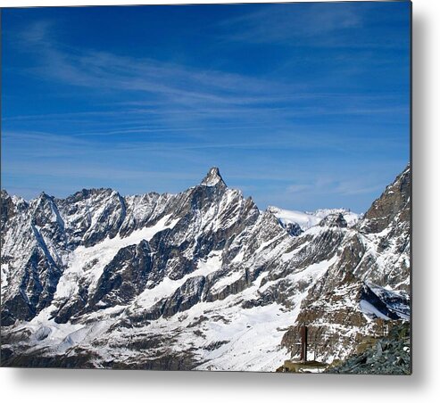 Zermatt Metal Print featuring the photograph The Swiss Alps by Sue Morris