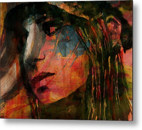 Barbra Streisand Metal Print featuring the painting The Way We Were by Paul Lovering