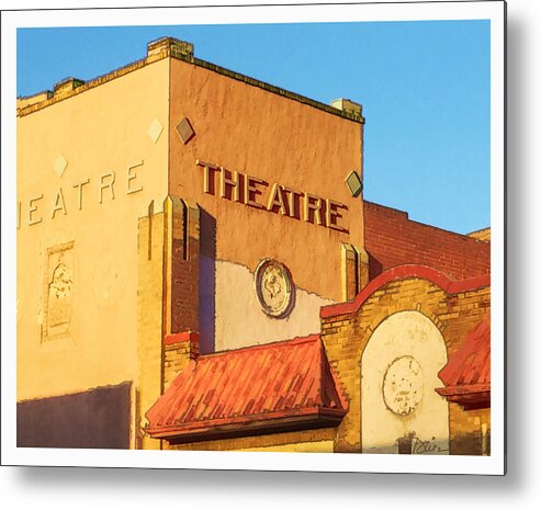 Santa Fe Drive Metal Print featuring the photograph Theatre on Santa Fe by Peggy Dietz