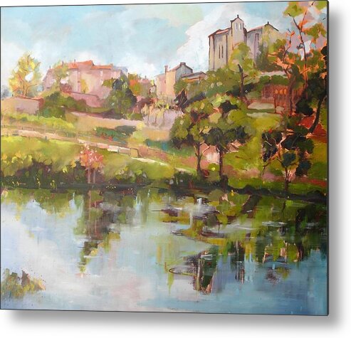 Plein Air Contest On 11 And 12 Juin 2016. 2nd Place Metal Print featuring the painting Tiffauge by Kim PARDON