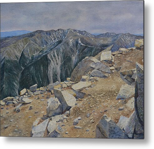 Colorado Metal Print featuring the painting On Mt. Princeton by Tyler Ryder