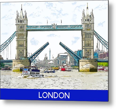 London Metal Print featuring the photograph Tower Bridge London England by Anthony Murphy