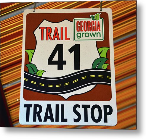 Trail 41 Stop Metal Print featuring the photograph Trail 41 stop by David Lee Thompson