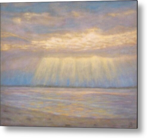Seascape Metal Print featuring the painting Tranquility by Joe Bergholm