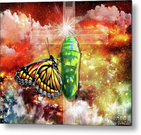 Gods Living Word Metal Print featuring the digital art Transformed by The Truth by Dolores Develde