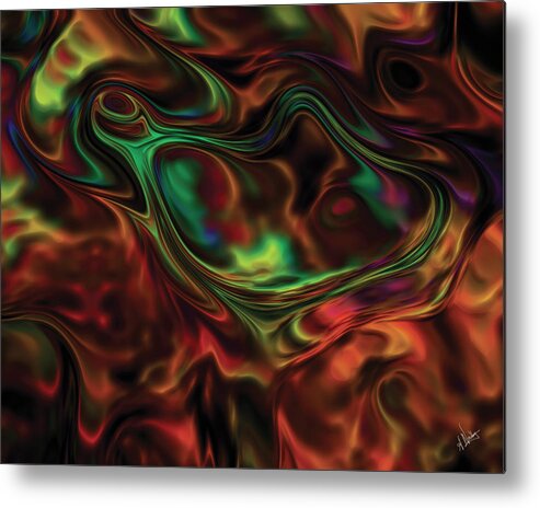 Abstract Metal Print featuring the digital art Transmogrification by Amy Nordby