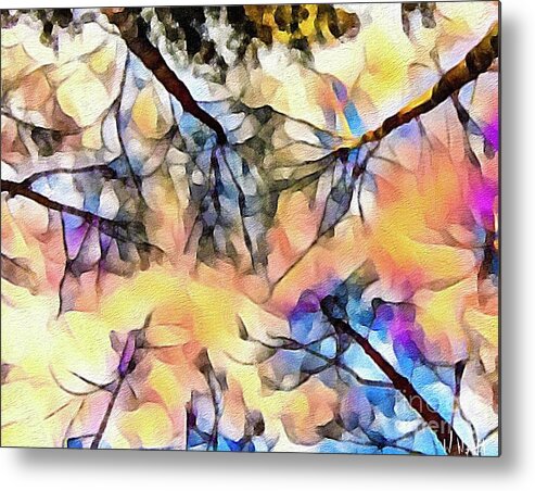 Trees Metal Print featuring the digital art Trees by William Wyckoff