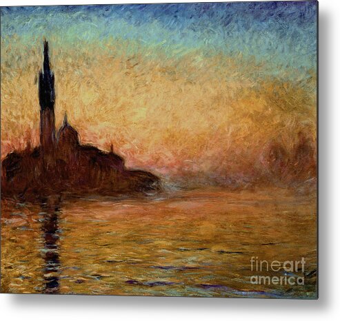 View Metal Print featuring the painting View of San Giorgio Maggiore by Claude Monet
